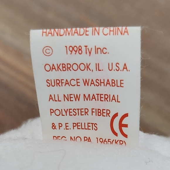 🧸 Ty Beanie Baby Halo the Angel Bear 1998 Plush – Wings & Halo, Good Condition - Picture 14 of 14